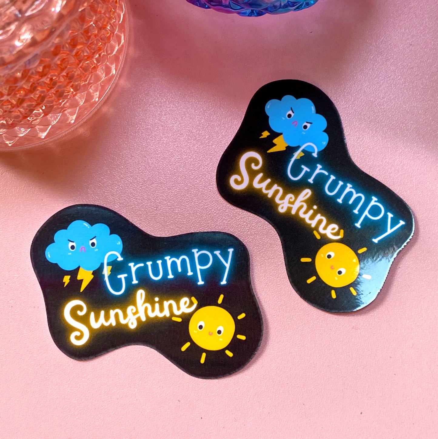 Grumpy Sunshine | Waterproof Sticker - Inkwell & Ivy