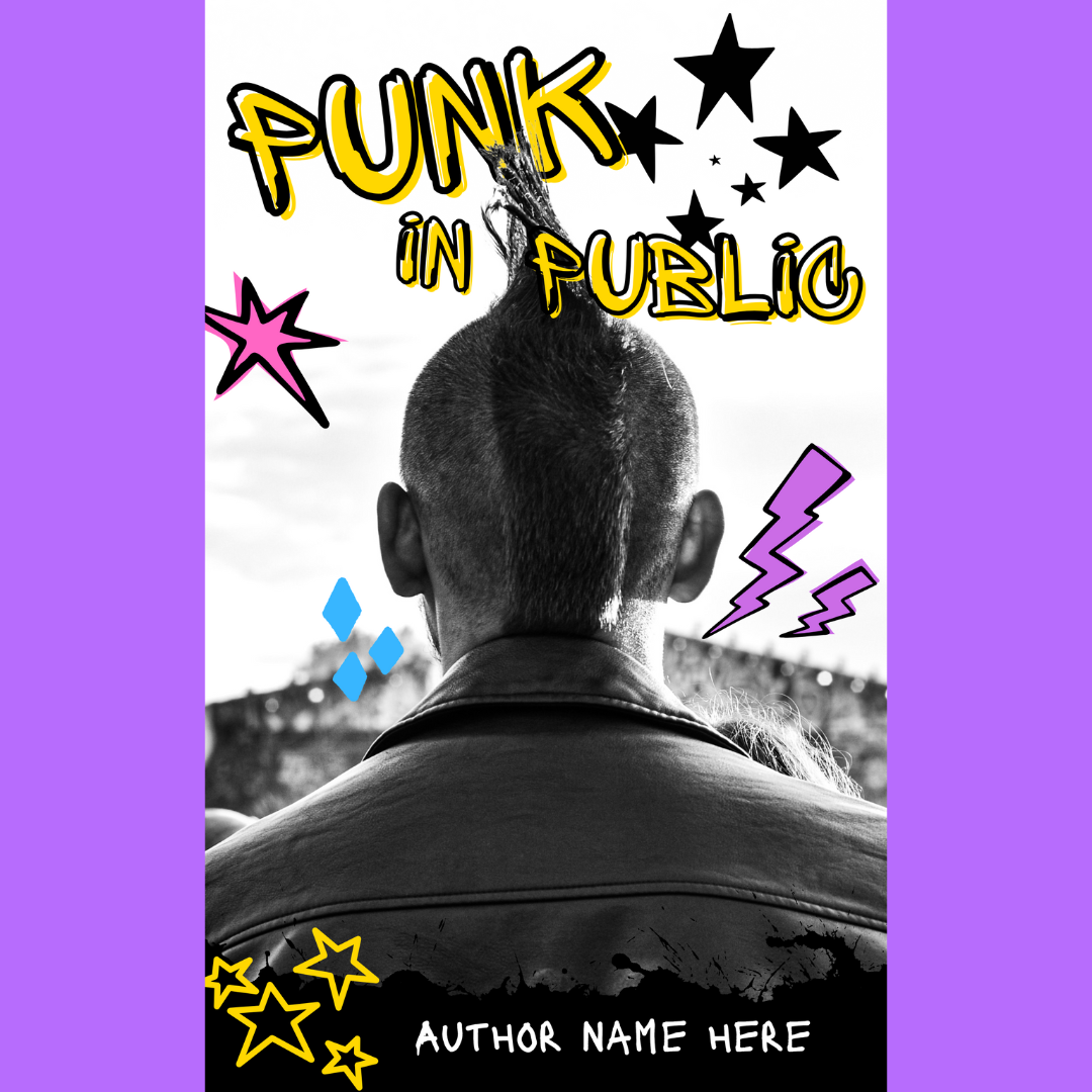 Punk in Public | Premade Book Cover - Inkwell & Ivy