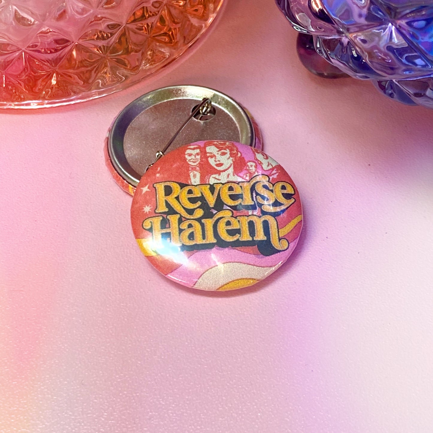 Reverse Harem | Pin-Back Button - Inkwell & Ivy