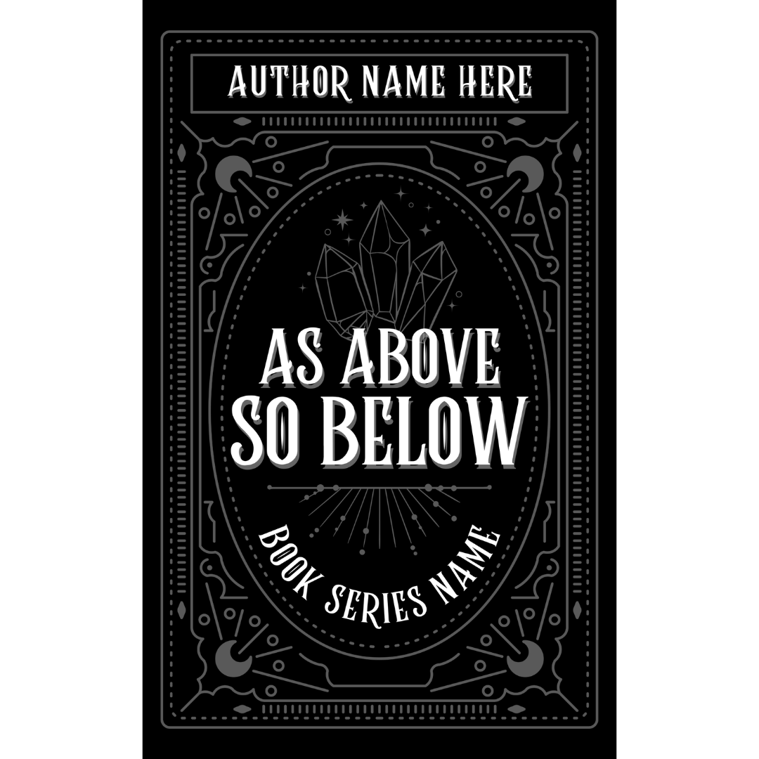 As Above | Premade Book Cover - Inkwell & Ivy