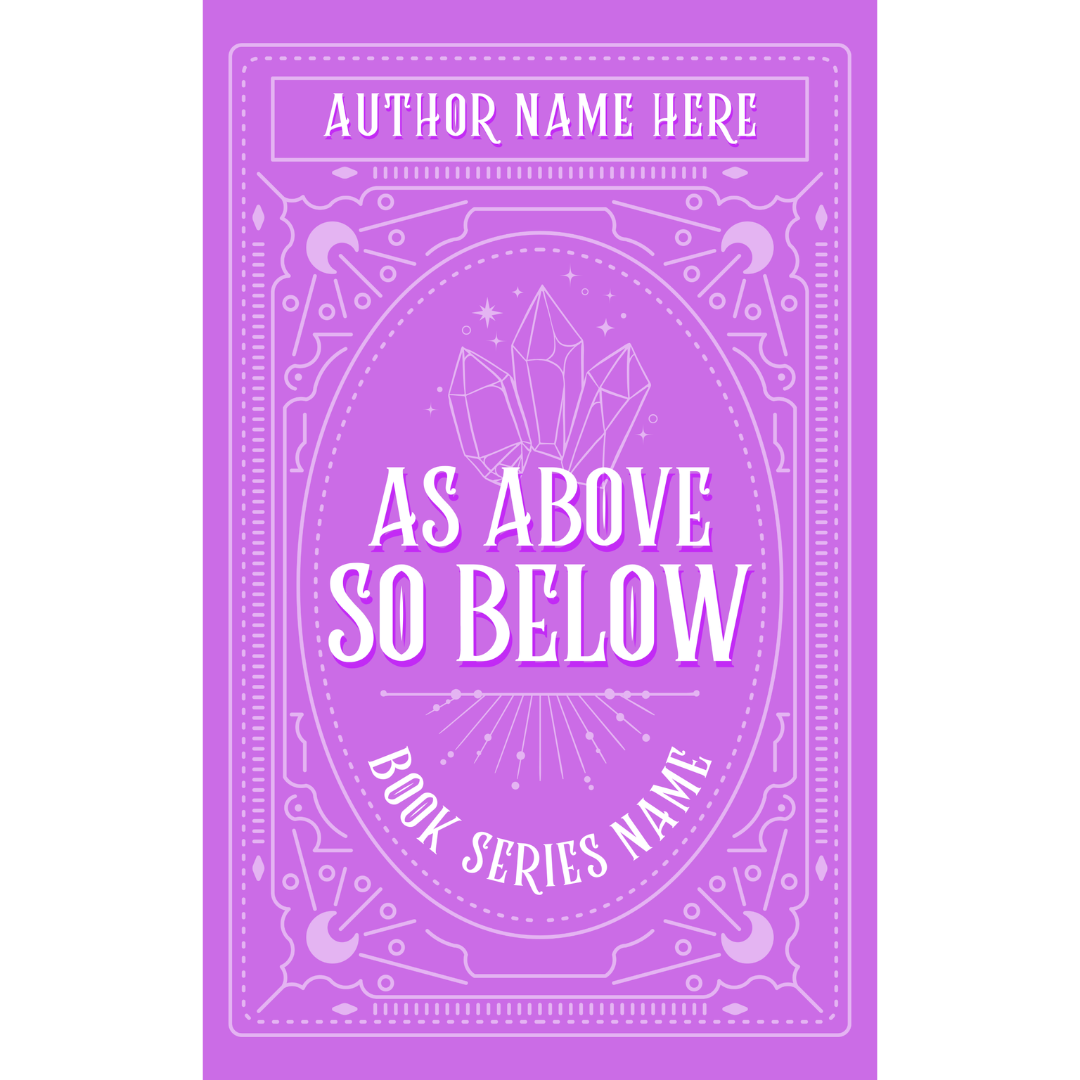 As Above | Premade Book Cover - Inkwell & Ivy