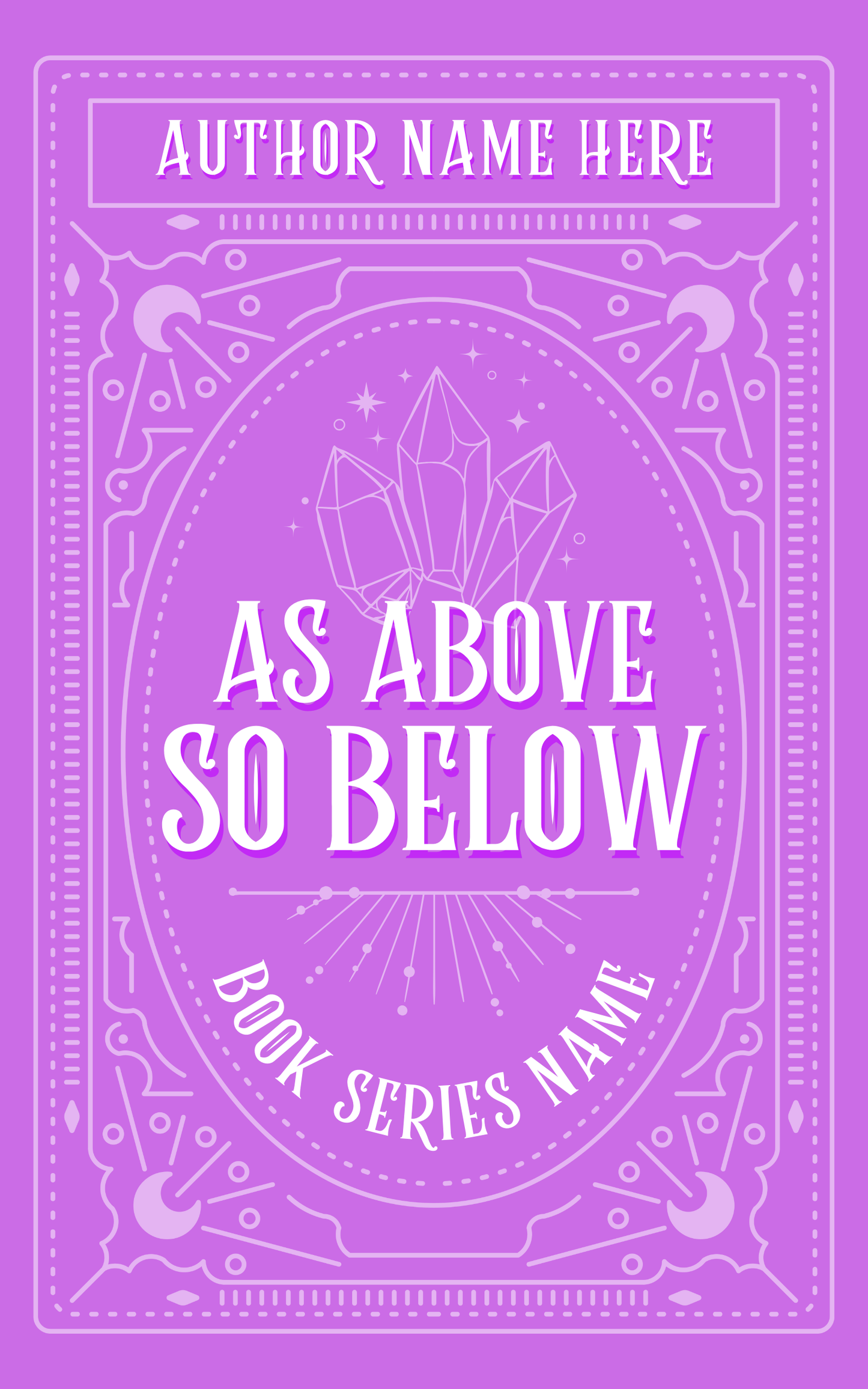 As Above | Premade Book Cover - Inkwell & Ivy