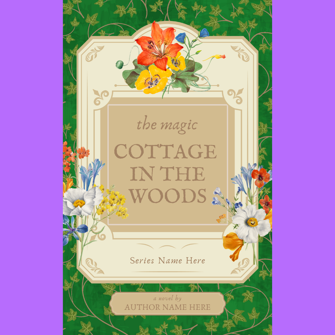 Cottage in the Woods | Premade Book Cover - Inkwell & Ivy