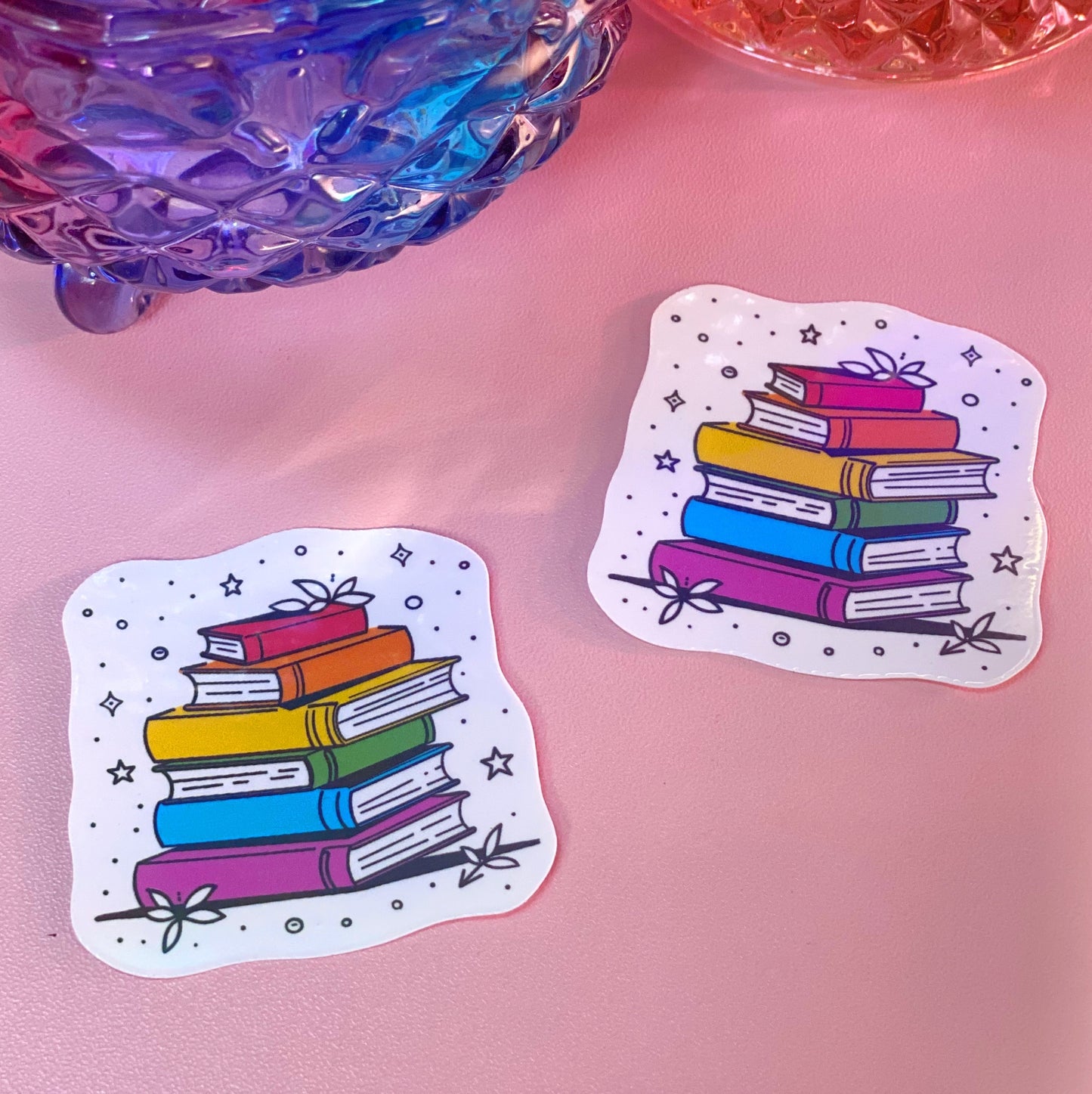 Rainbow Books | Holographic Waterproof Sticker - Inkwell & Ivy