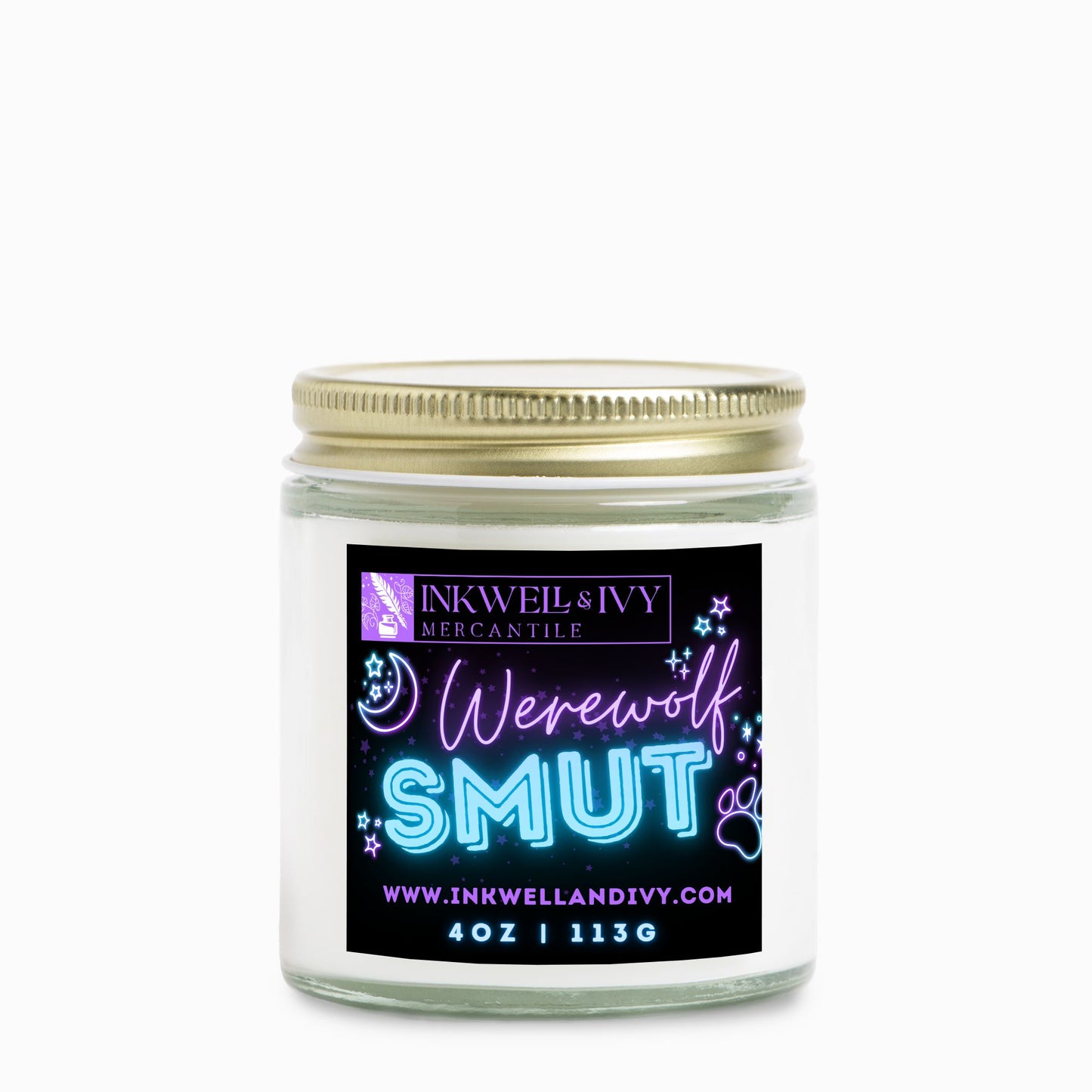 Werewolf Smut | Soy Wax Candle 4oz - Inkwell & Ivy