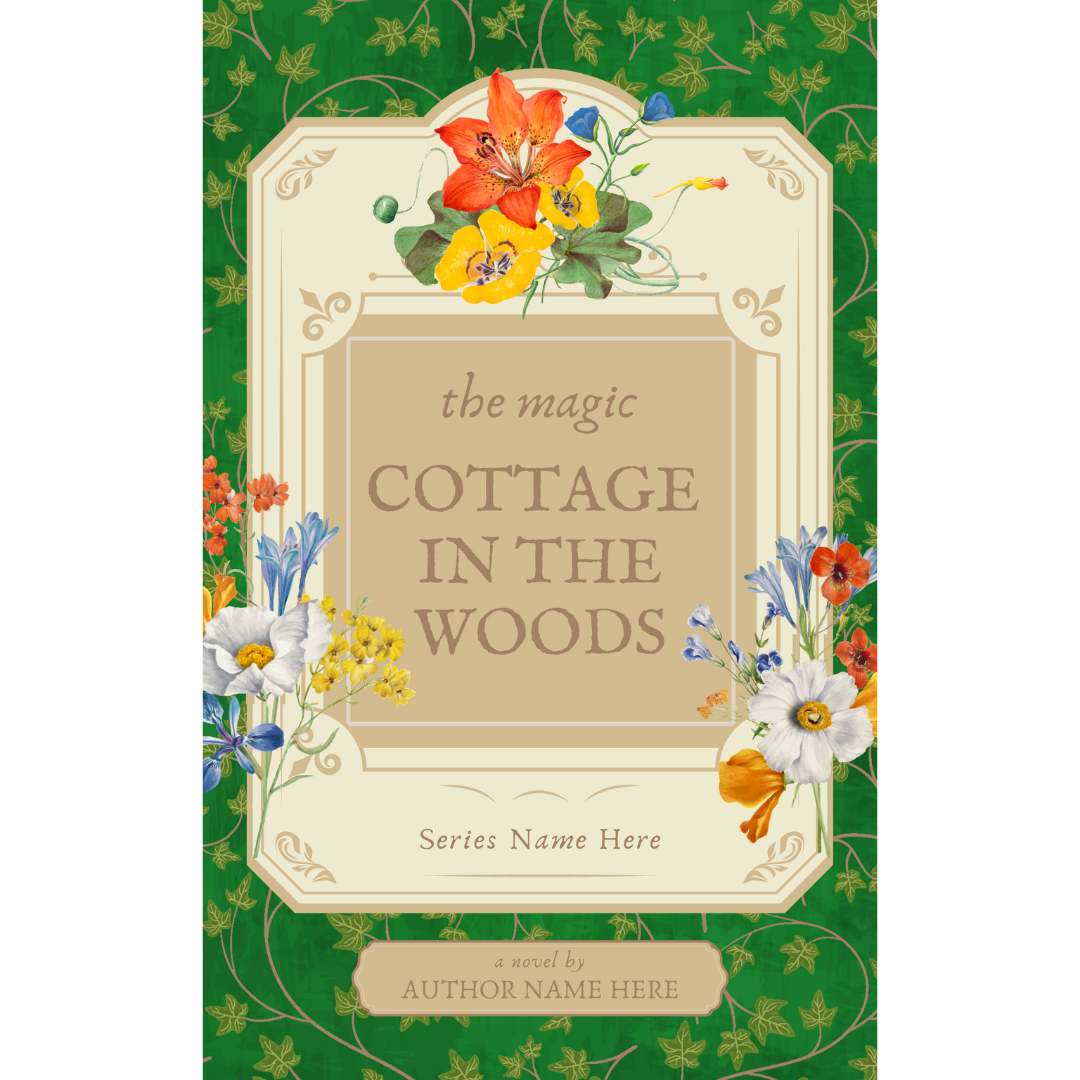Cottage in the Woods | Premade Book Cover - Inkwell & Ivy