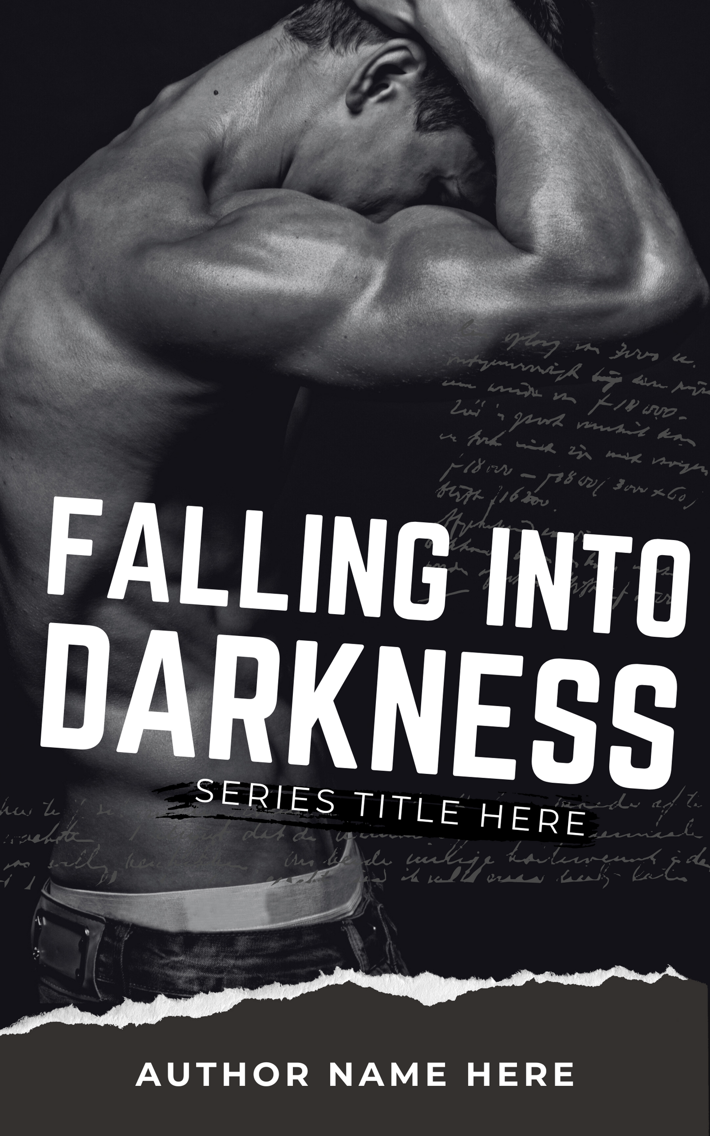 Falling Into Darkness | Premade Book Cover - Inkwell & Ivy