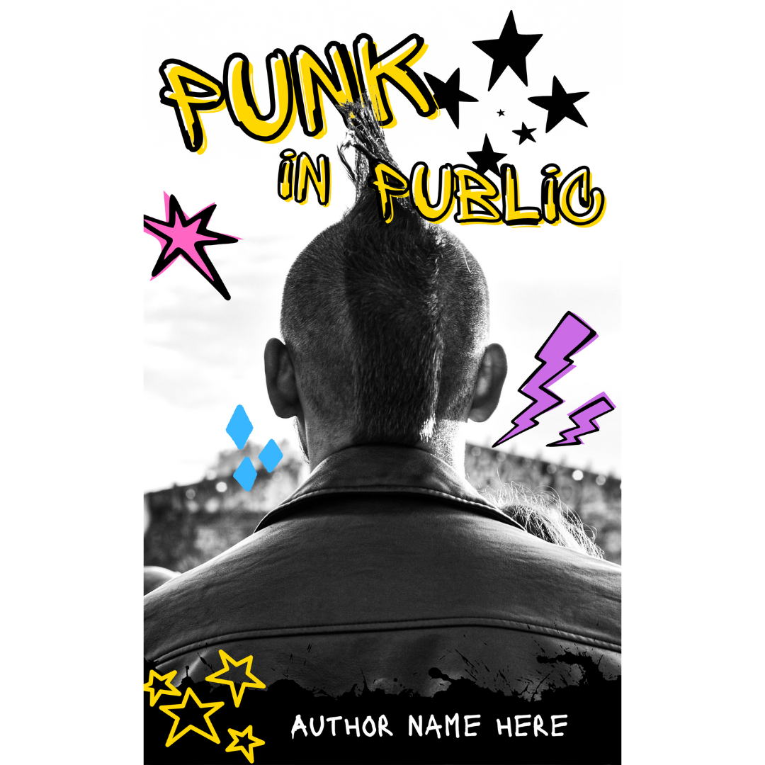 Punk in Public | Premade Book Cover - Inkwell & Ivy
