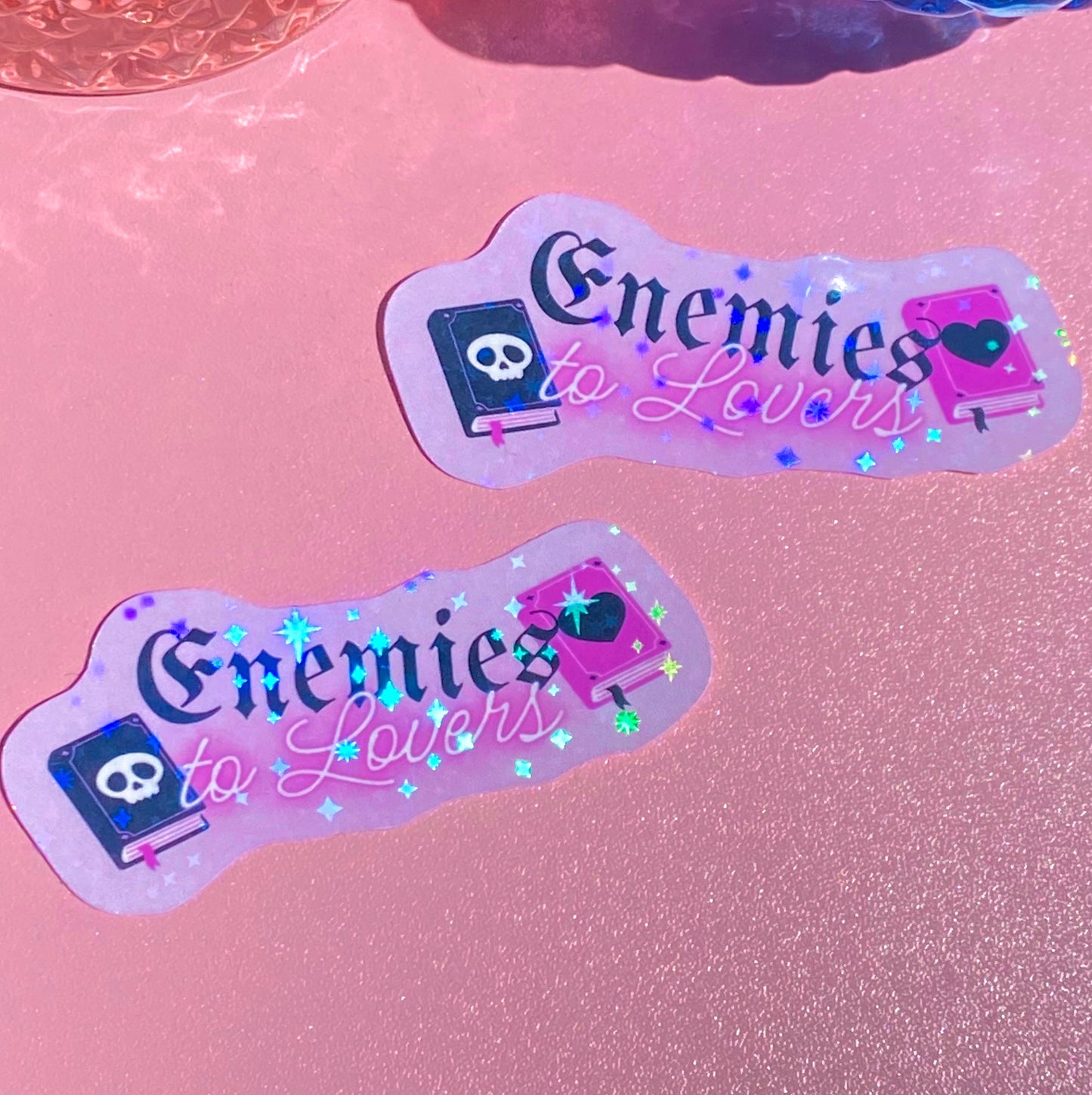 Enemies to Lovers Purple | Holographic Sticker - Inkwell & Ivy