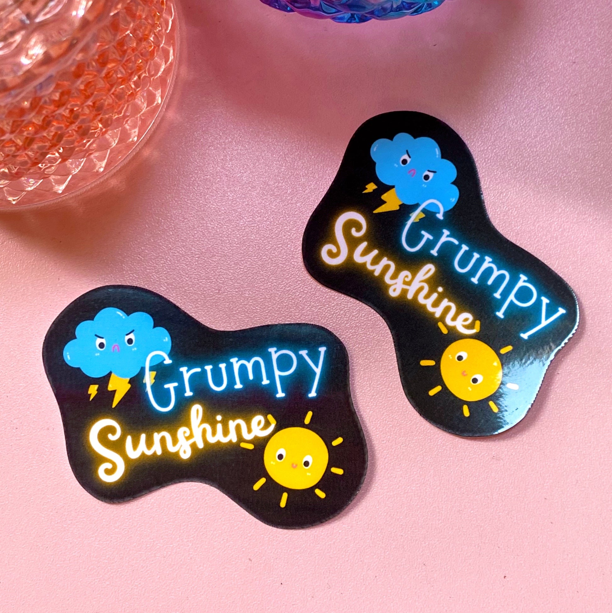 Grumpy Sunshine | Waterproof Sticker - Inkwell & Ivy