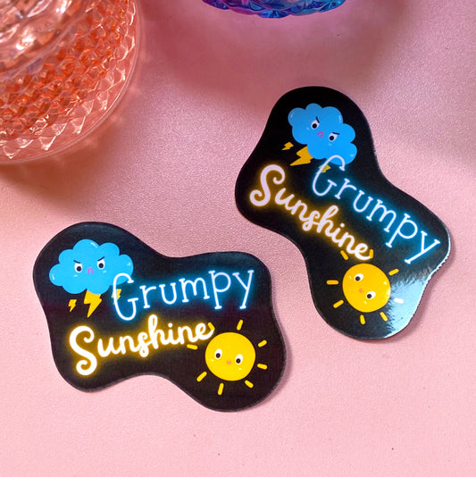Grumpy Sunshine | Waterproof Sticker - Inkwell & Ivy