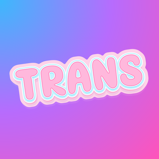 Trans | Holographic Waterproof Sticker