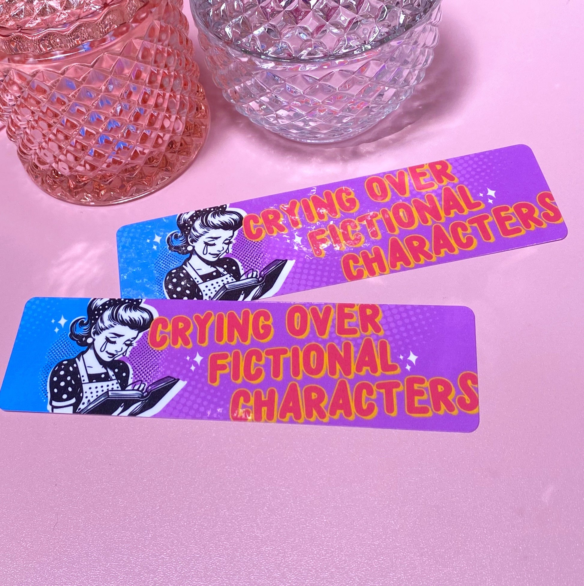 Crying over Fictional Characters | Bookmark - Inkwell & Ivy
