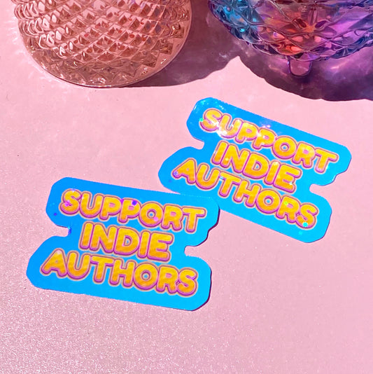 Support Indie Authors | Holographic Sticker - Inkwell & Ivy