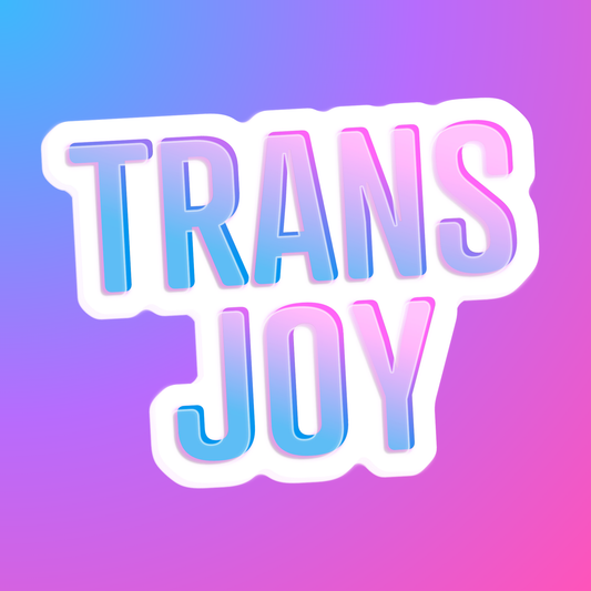 Trans Joy | Holographic Waterproof Sticker