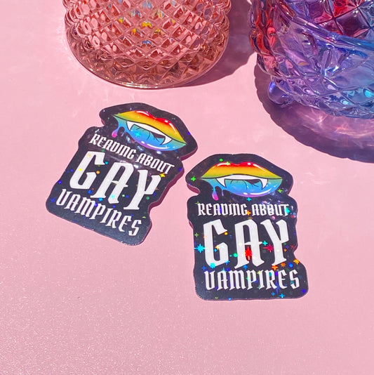Gay Vampires | Holographic Waterproof Sticker