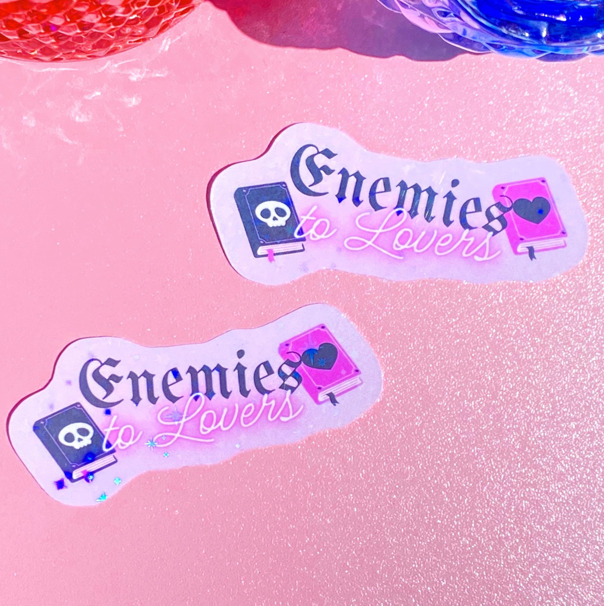 Enemies to Lovers Purple | Holographic Sticker - Inkwell & Ivy