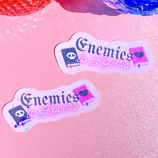Enemies to Lovers Purple | Holographic Sticker - Inkwell & Ivy