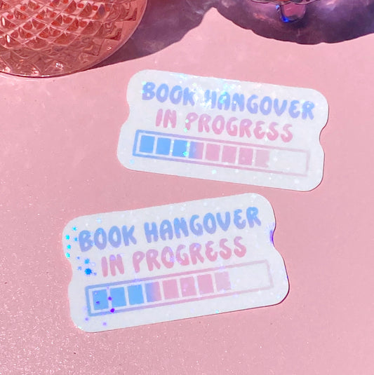 Book Hangover | Holographic Sticker - Inkwell & Ivy