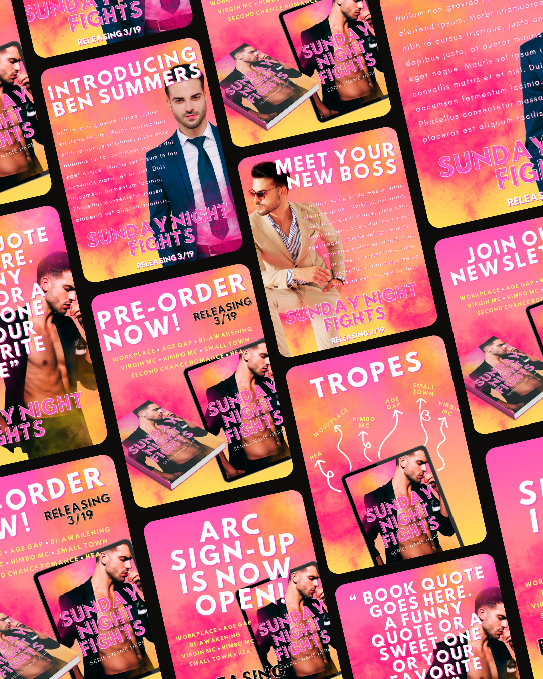 Author Services: Social Media Graphics - Inkwell & Ivy